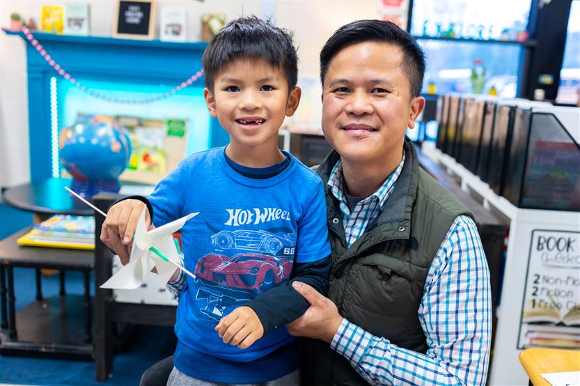 Edmondson Elementary students create windmills